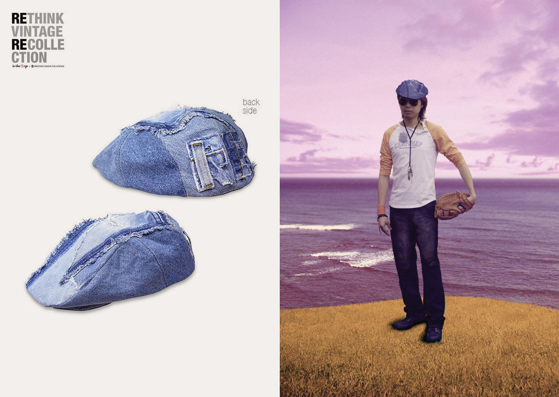 in the Rye x Drezier Communications :: Rethink Vintage ivy cap on model