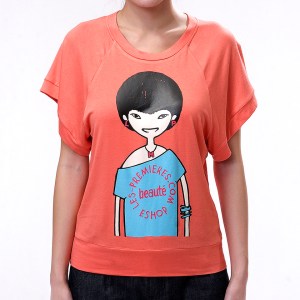 Fashion Online Brand based in Hong Kong and Dongguan :: Summer 2012 Official Oversize Tee in coral