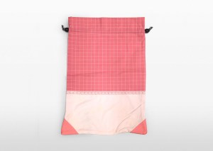 coral red clothes or clothing bag recycling baby apparel jersey woven trim | Second-hand Retail Platform - Green Baby Garden :: Upcycling Product Development