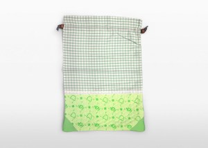 Green Baby Garden :: Second-hand Retail Platform :: Upcycling Product Development :: melon green clothing bag