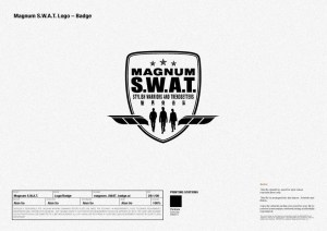 programme logo identity "S.W.A.T." crest | British Fashion Retail Brand - Magnum London :: customer relationship management