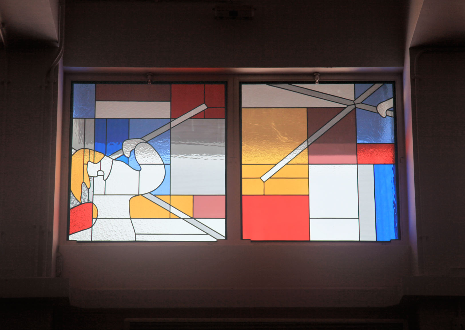 Ricci Hall Chapel :: revamp with stained glass design