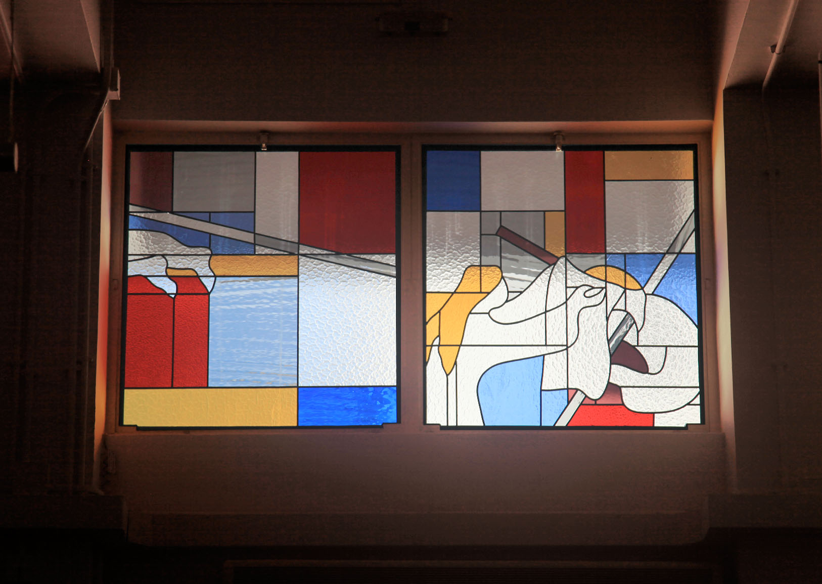 Ricci Hall Chapel :: revamp with stained glass design