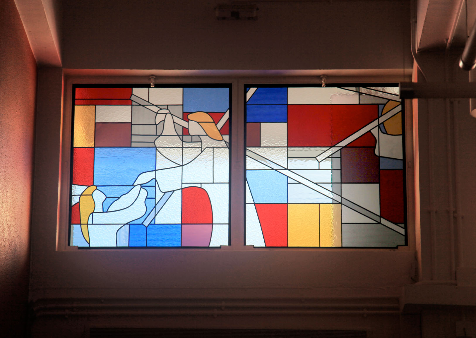 Ricci Hall Chapel :: revamp with stained glass design